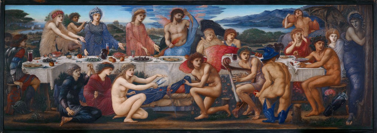 Het feest van Peleus door Edward Burne-Jones