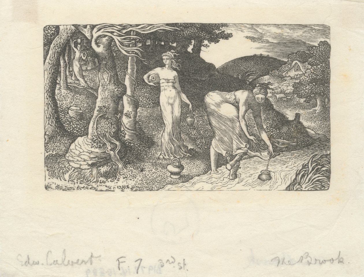 De beek door Edward Calvert