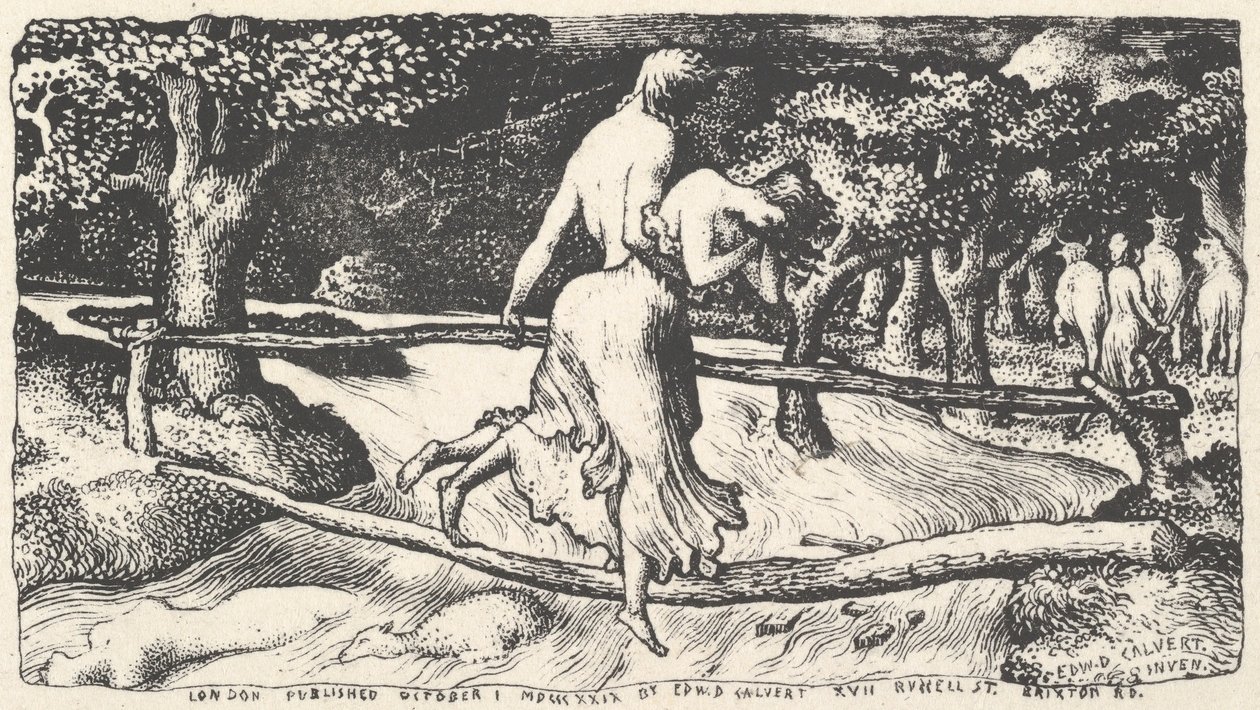 De Zondvloed, 1829 door Edward Calvert