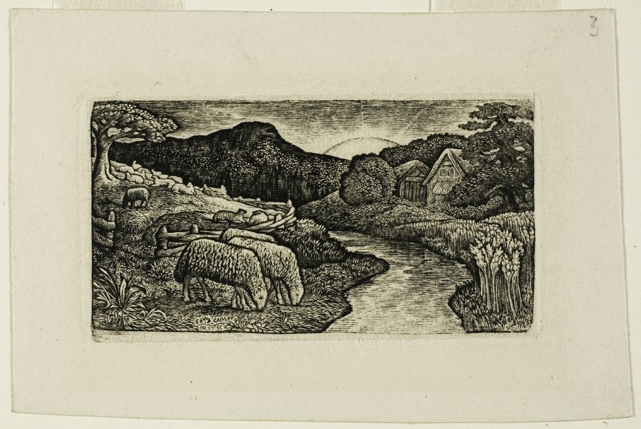 De Schapen van deze Weide door Edward Calvert