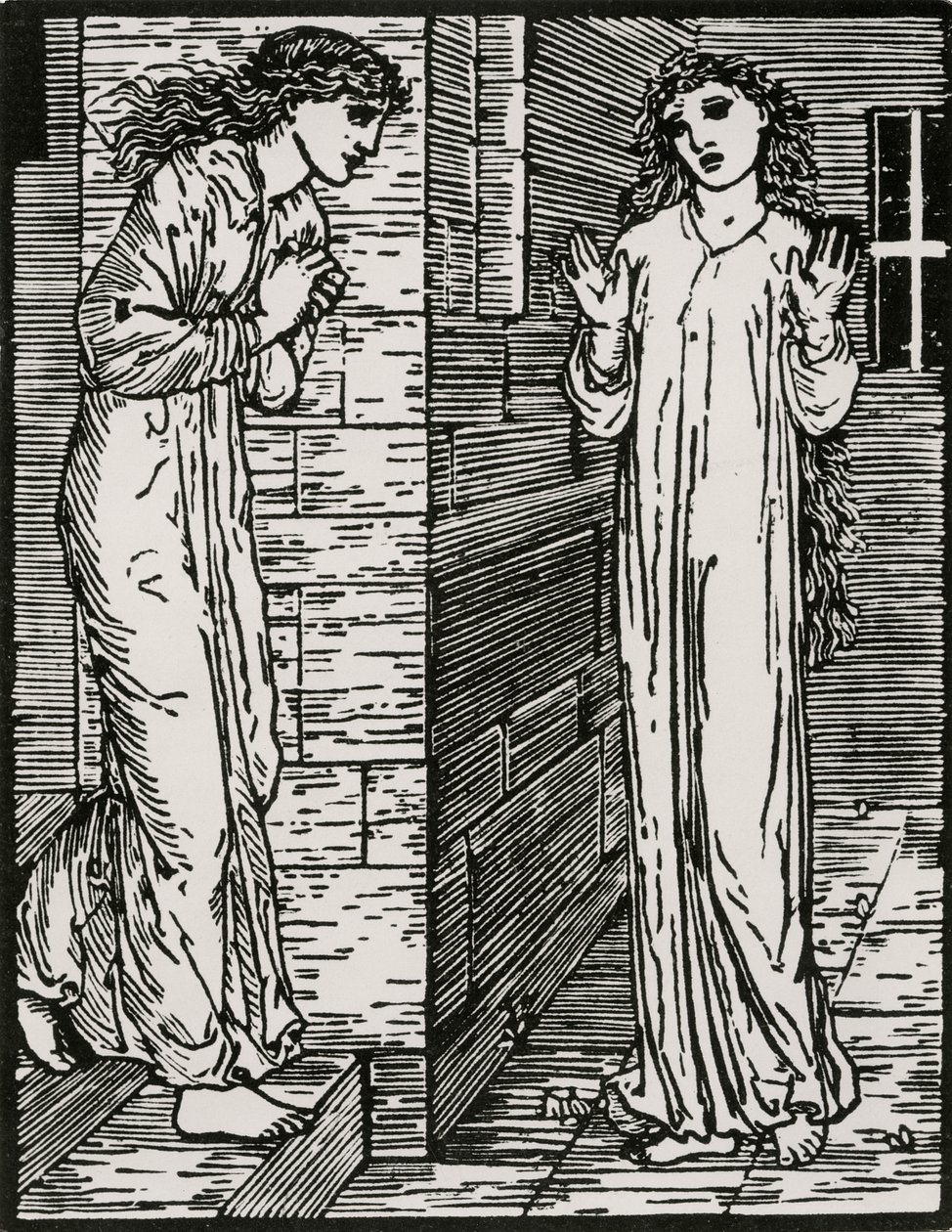 Komt naar de Eerste Zuster door Edward Coley (after) Burne Jones