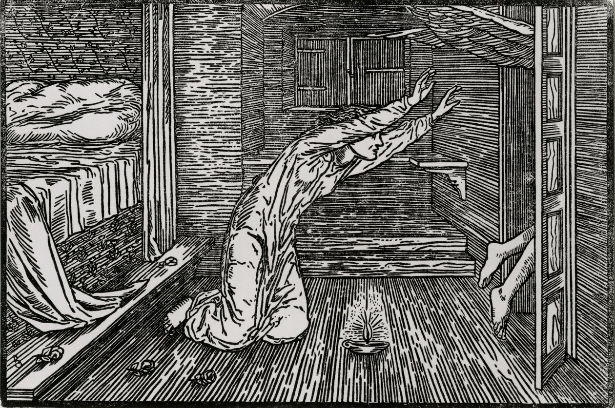 Cupido gaat weg door Edward Coley (after) Burne Jones