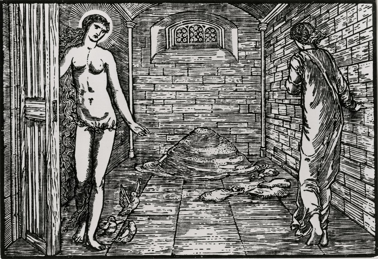 De Taak van de Zaden door Edward Coley (after) Burne-Jones