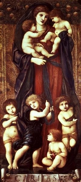 Liefdadigheid door Edward Coley Burne Jones
