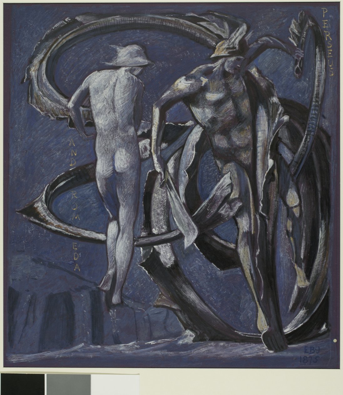 Perseus en Andromeda, studie voor Het Vervulde Lot door Edward Coley Burne Jones