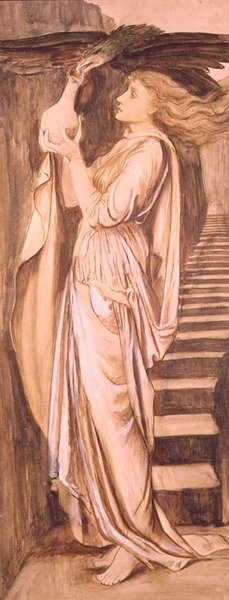 Psyche door Edward Coley Burne Jones