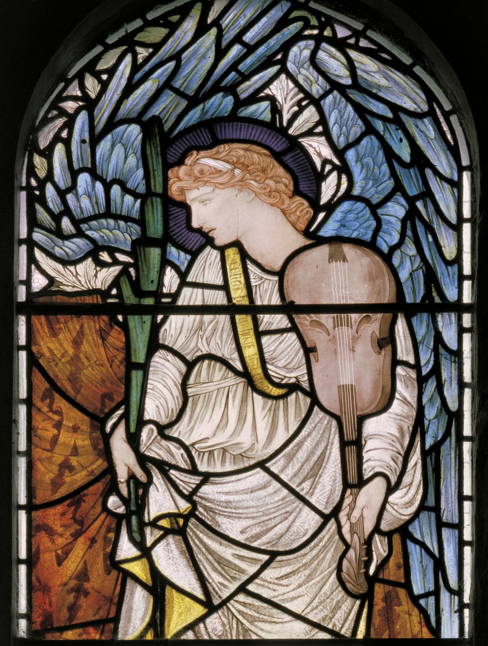 Engel met Palm & Viool door Edward Burne Jones