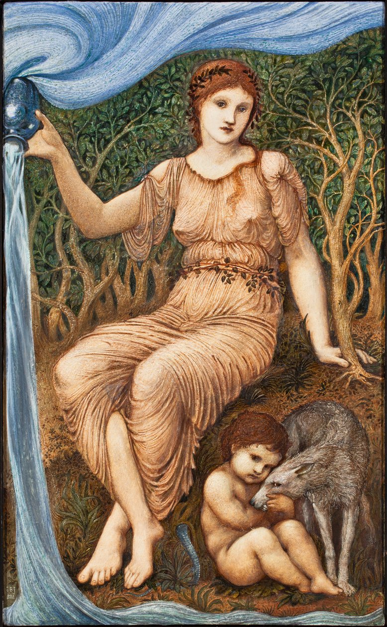 Aardmoeder, 1882 door Edward Burne Jones