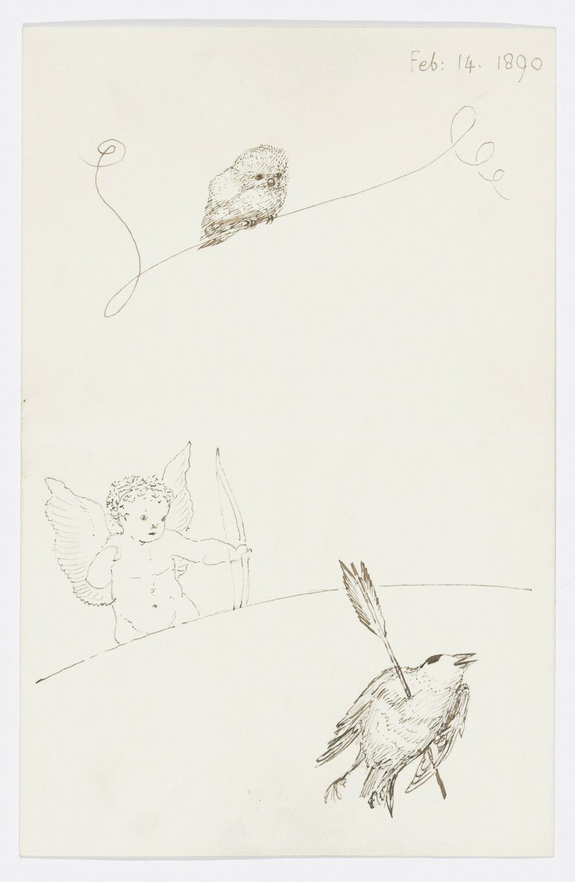 Brief aan de kleindochter van de kunstenaar Angela Thirkell door Edward Burne Jones
