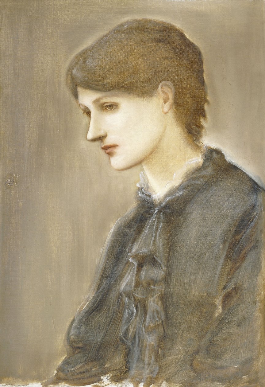 Portret van mevrouw William J. Stillman, geboren Marie Spartali door Edward Burne Jones