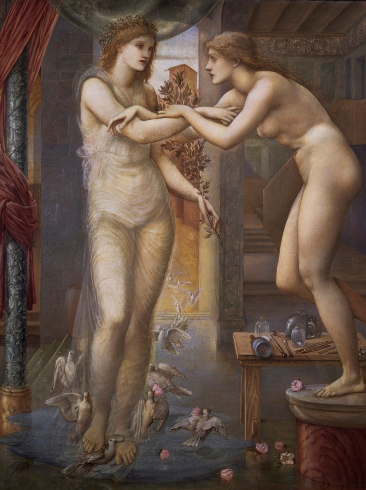 Pygmalion en het Beeld: De Goddelijke Vuren, 1868-78 door Edward Burne Jones