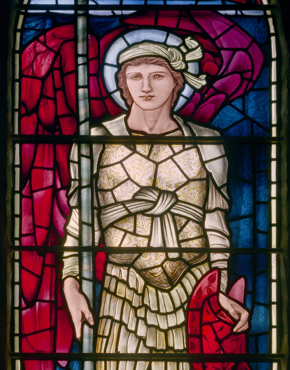 Oostelijk raam, Sint Michael (detail) door Edward Burne Jones