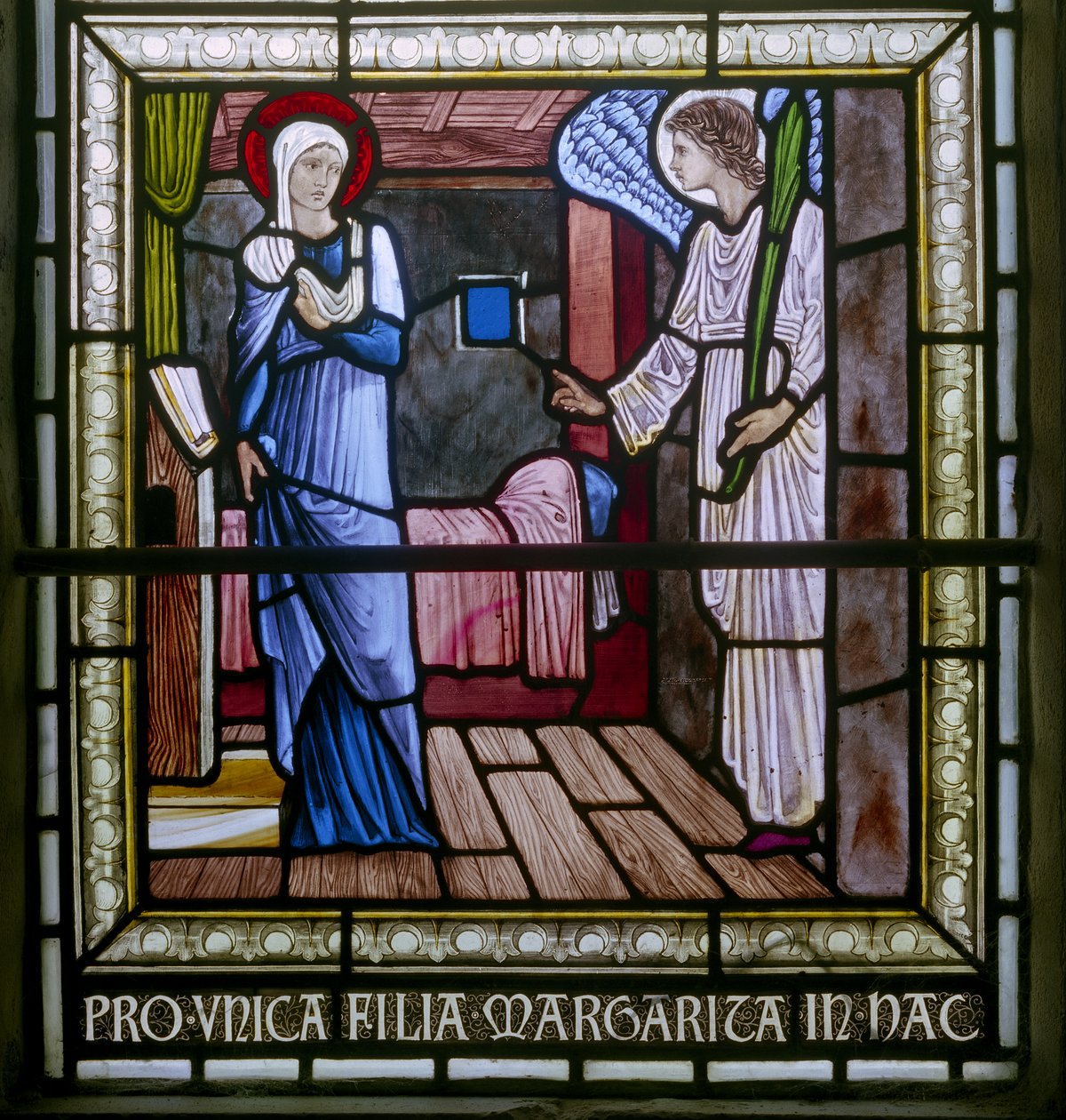 Rottingdean, St Margaret, Morris & Co., Edward Burne-Jones, De Aankondiging door Edward Coley Burne Jones