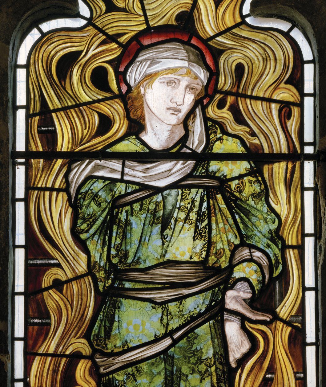 Sadrach, De Brandende Oven, Westraam door Edward Burne Jones