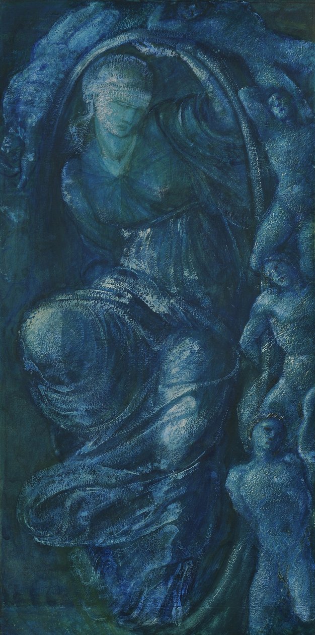 Studie voor het Rad van Fortuin door Edward Burne Jones