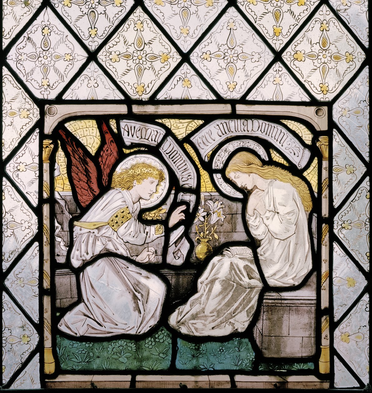 De annunciatie (detail) door Edward Burne Jones