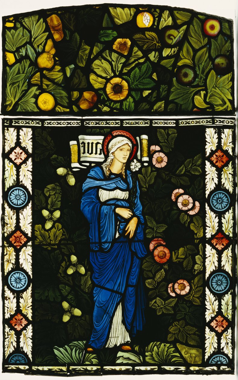 De Heilige Maagd Maria, Morris & Co. door Edward Burne Jones
