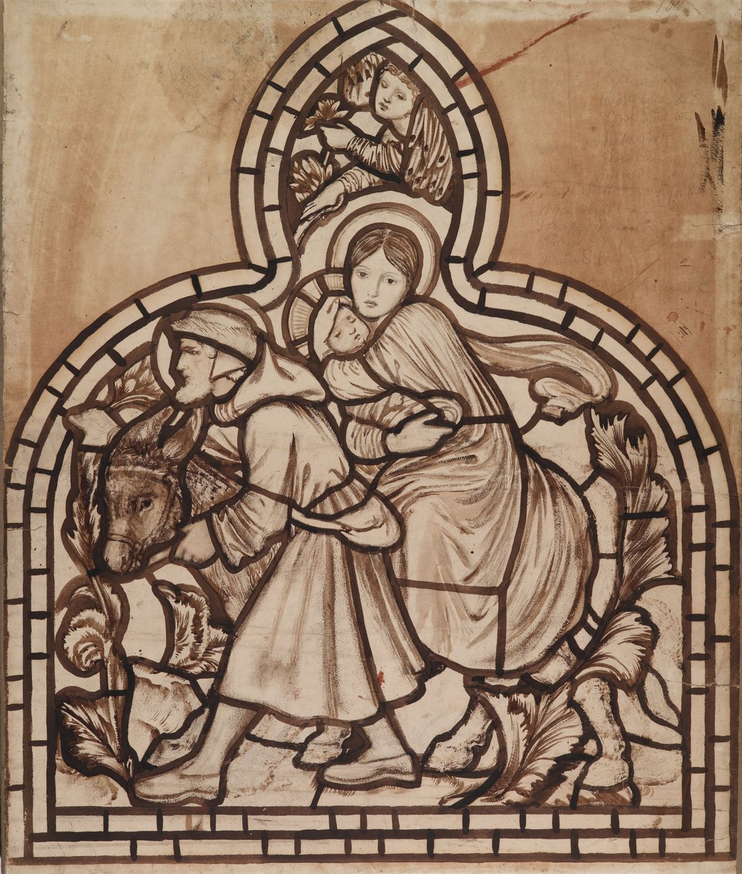 De vlucht naar Egypte door Edward Burne Jones