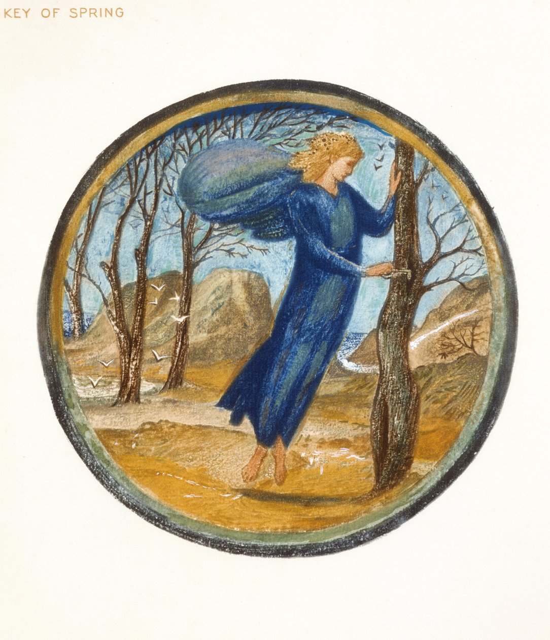 Het bloemenboek: XI. Sleutel van de lente, 1905 door Edward Burne Jones