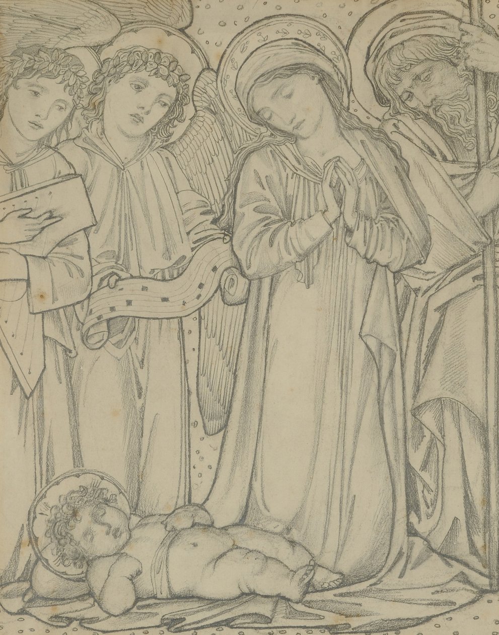 De Heilige Familie door Edward Burne Jones