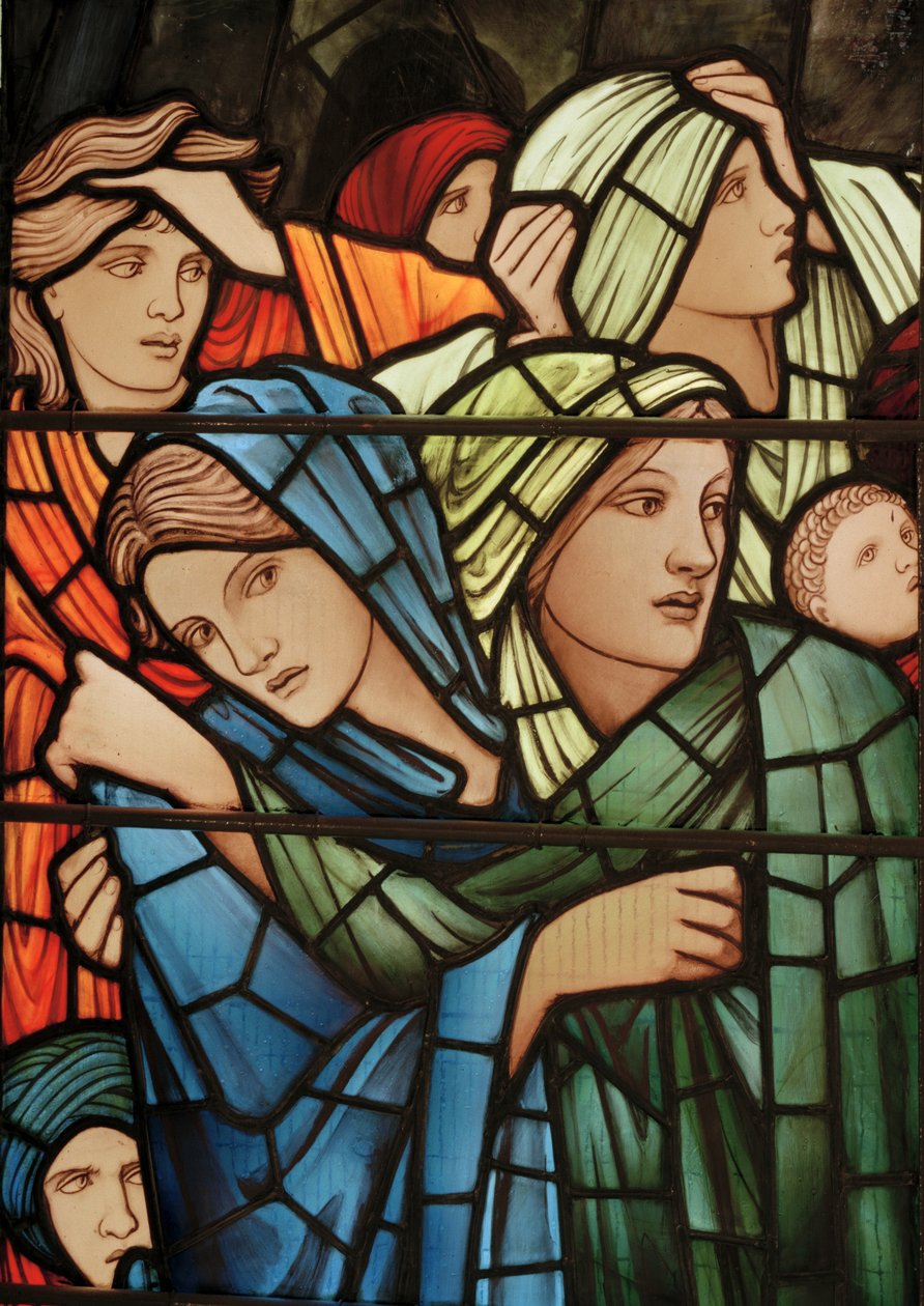 Het Laatste Oordeel Raam (detail) door Edward Burne Jones