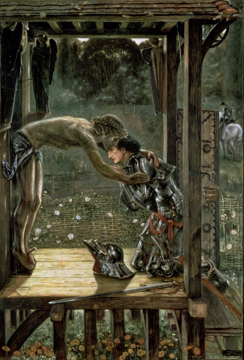 De Barmhartige Ridder, 1863 door Edward Burne Jones