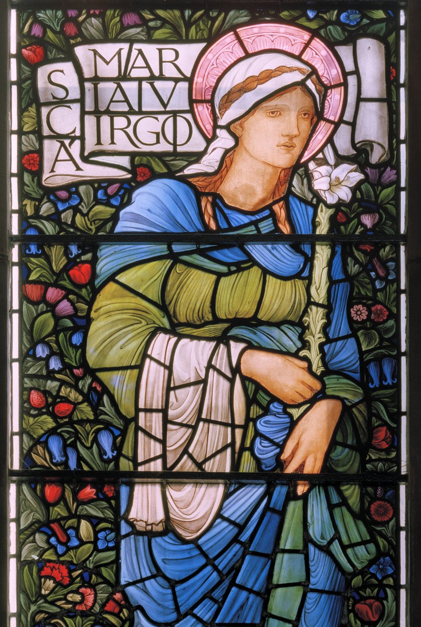 De Maagd Maria, Oostraam door Edward Burne Jones