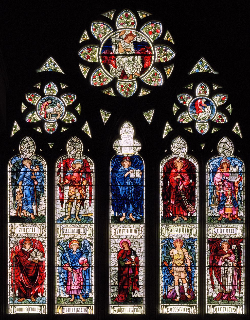 Westelijk raam door Edward Coley Burne Jones