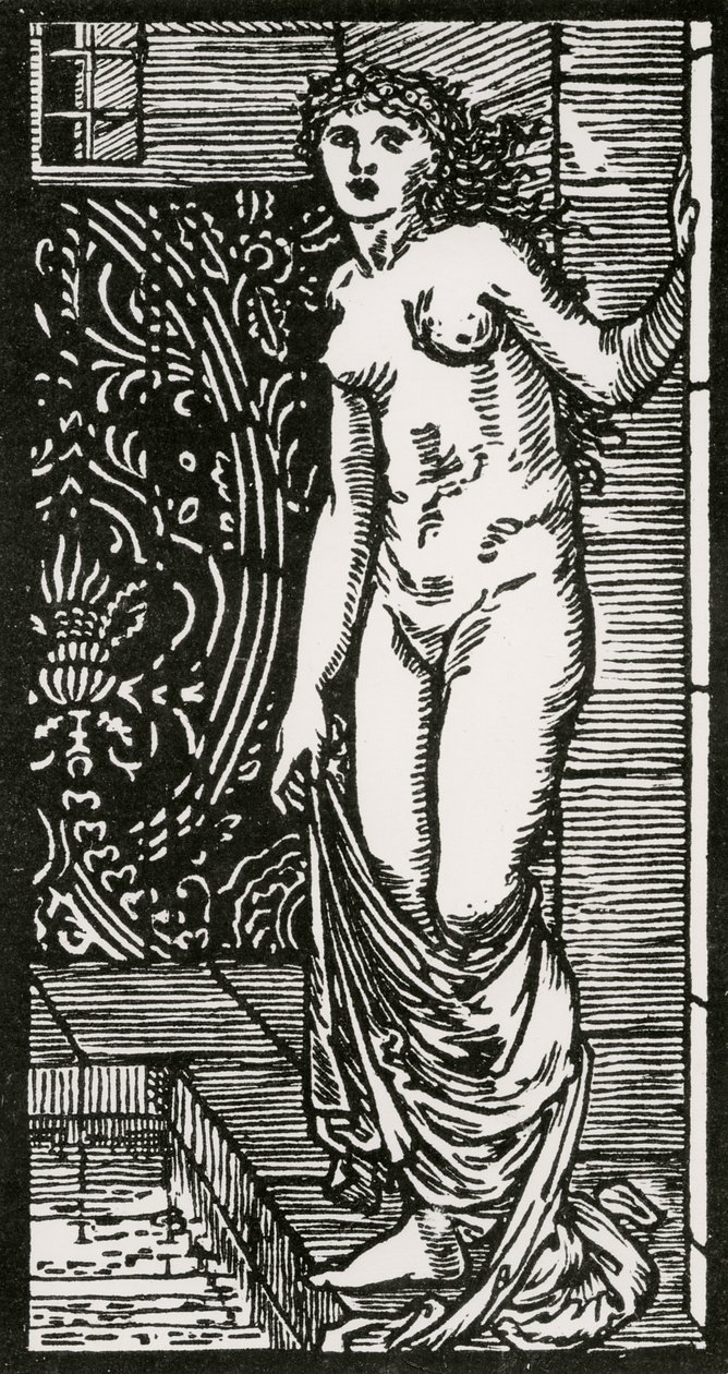 Psyche in bad door Edward Coley after Burne Jones
