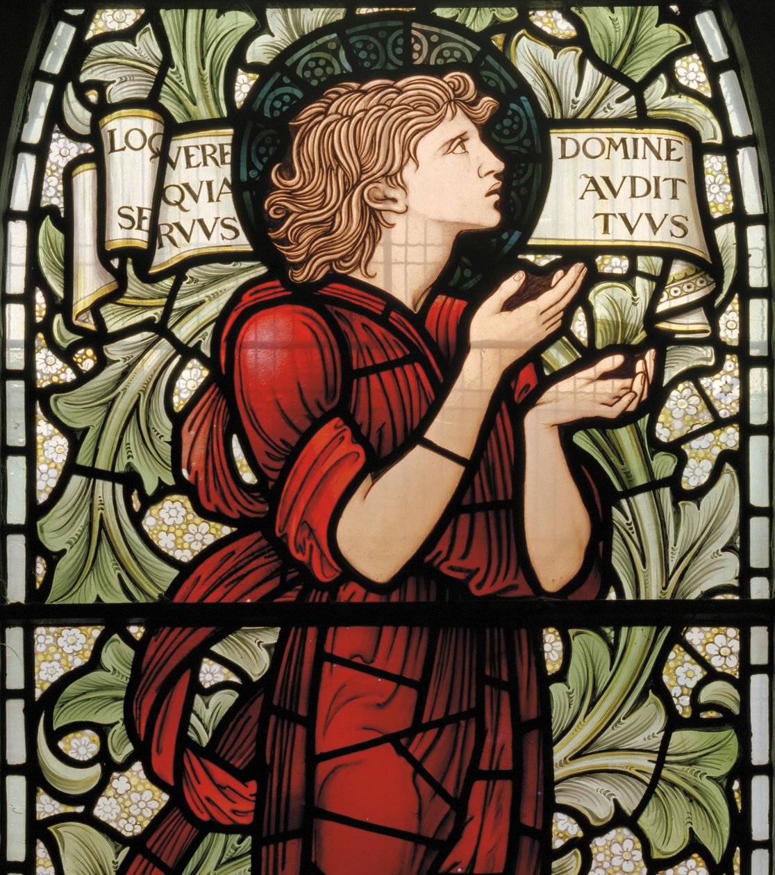Samuel (detail) door Edward Coley and Dearle Burne Jones