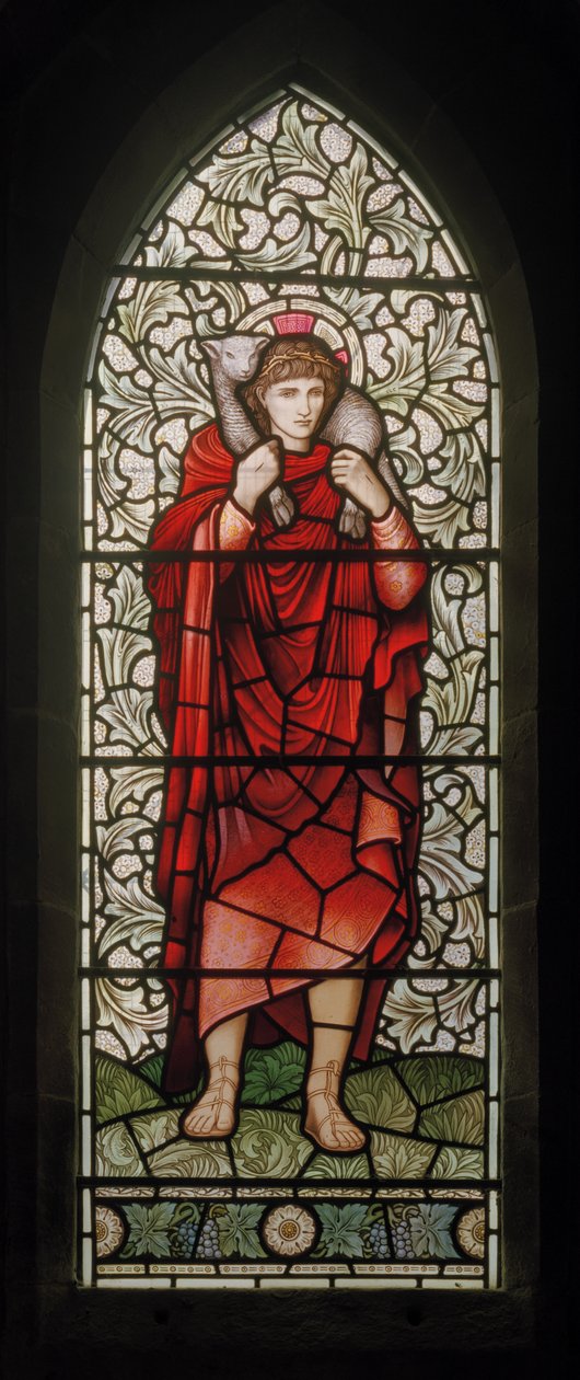 De Goede Herder door Edward Coley and Dearle Burne Jones