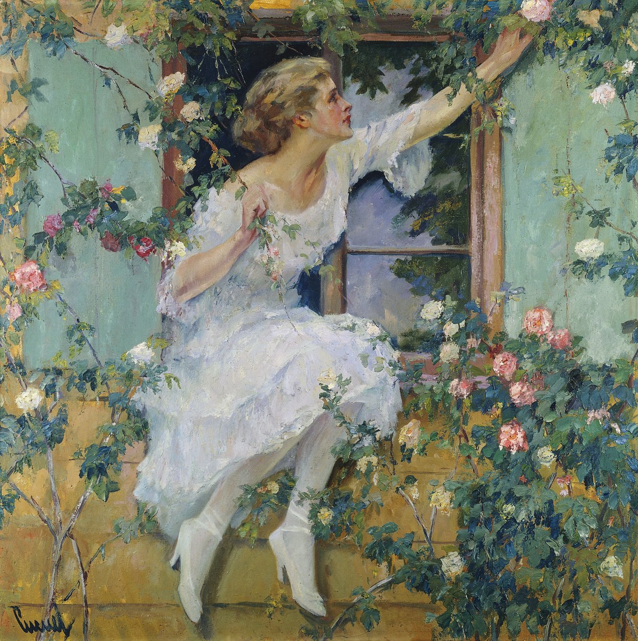 Wilde Rozen door Edward Cucuel