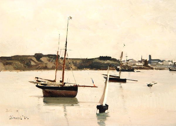Haven van St. Servan door Edward Darley Boit