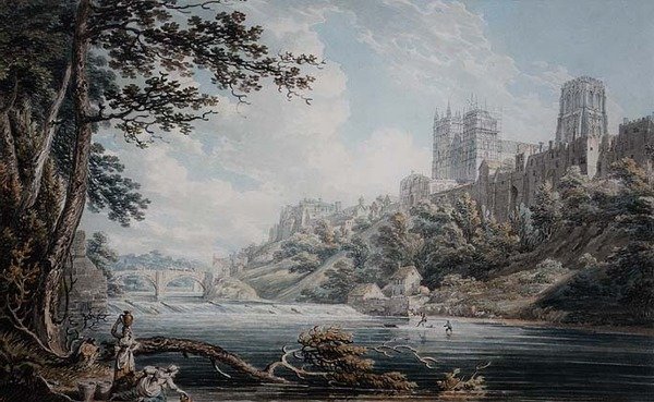Kathedraal van Durham door Edward Dayes