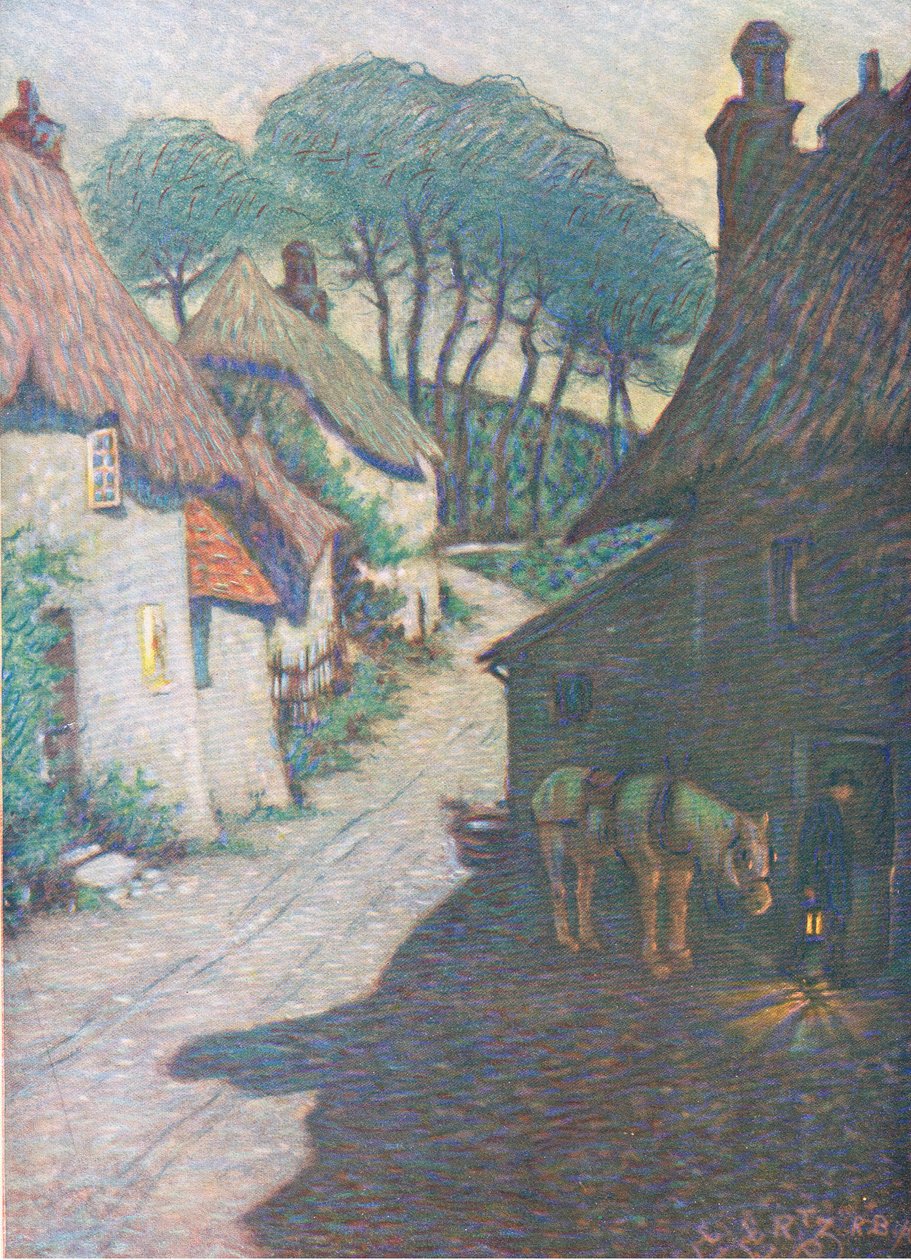 Thurlstone village, South Devon, uit Hutchinson