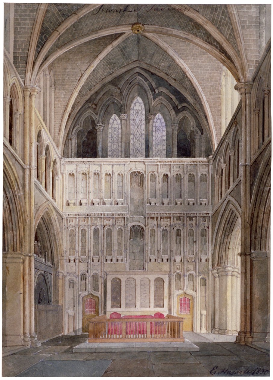 Interieurzicht richting het altaar, St Saviour