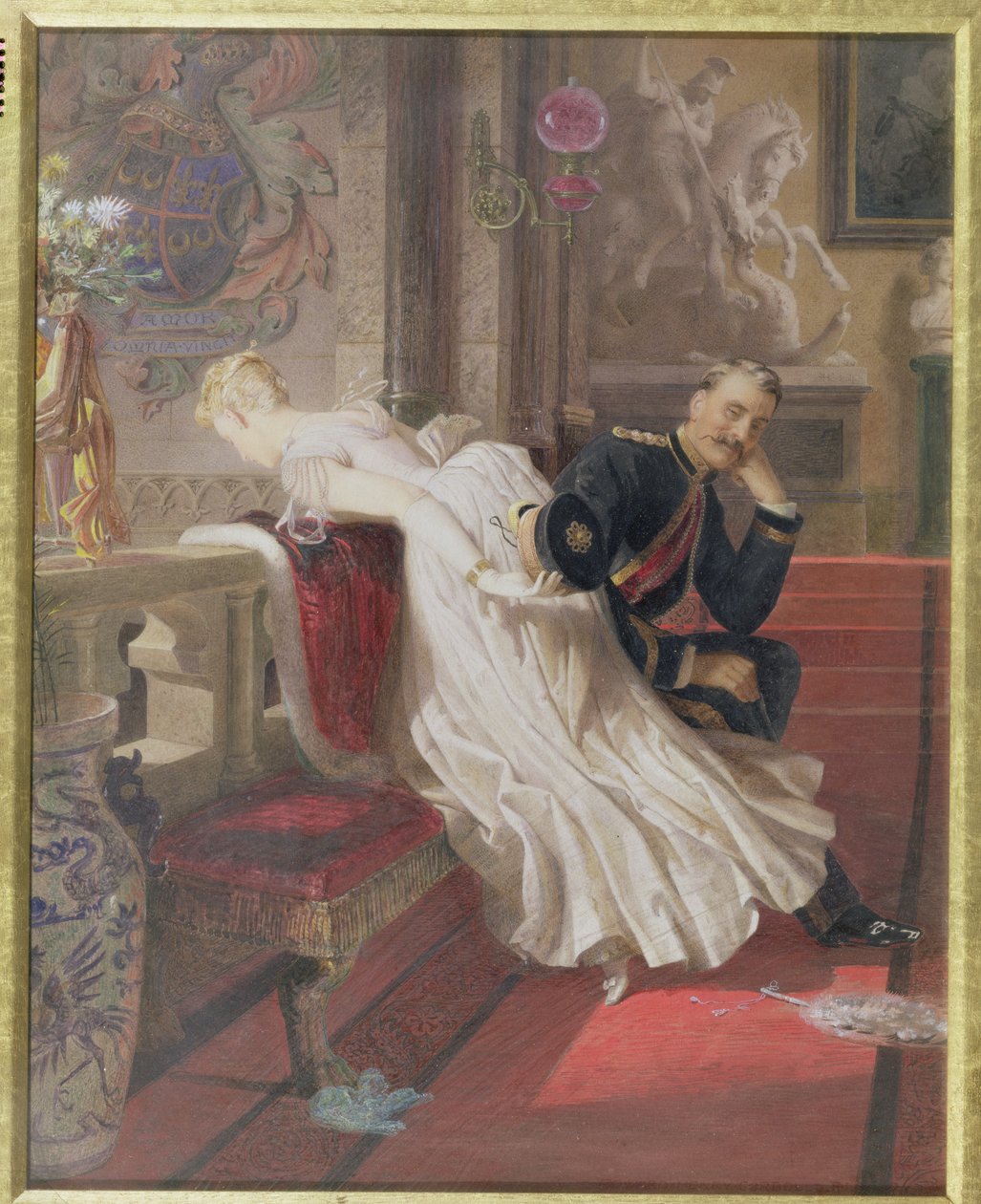 Amor Omnia Vincit door Edward Henry Corbould