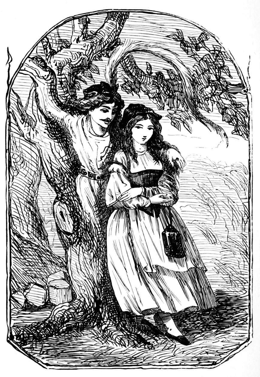 De oude vrouw in het bos, 1901 door Edward Henry Wehnert
