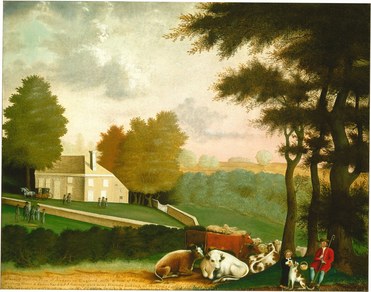 Het graf van William Penn door Edward Hicks