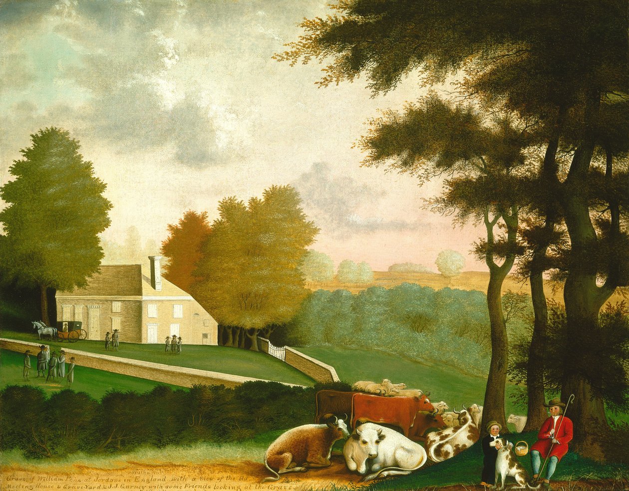Het graf van William Penn, c. 1847-1848 door Edward Hicks