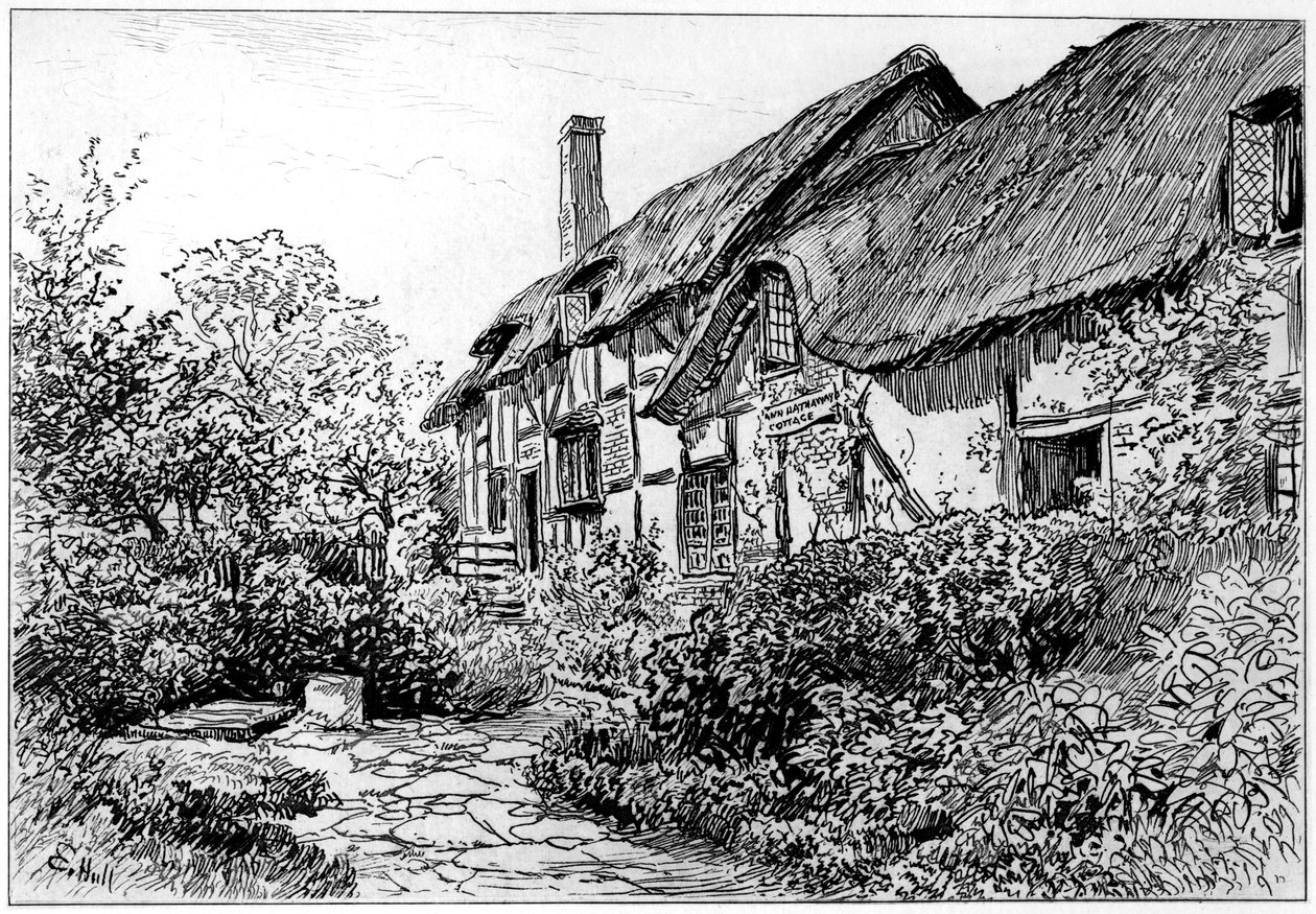 Anne Hathaways cottage in Shottery, Stratford-upon-Avon, Warwickshire door Edward Hull