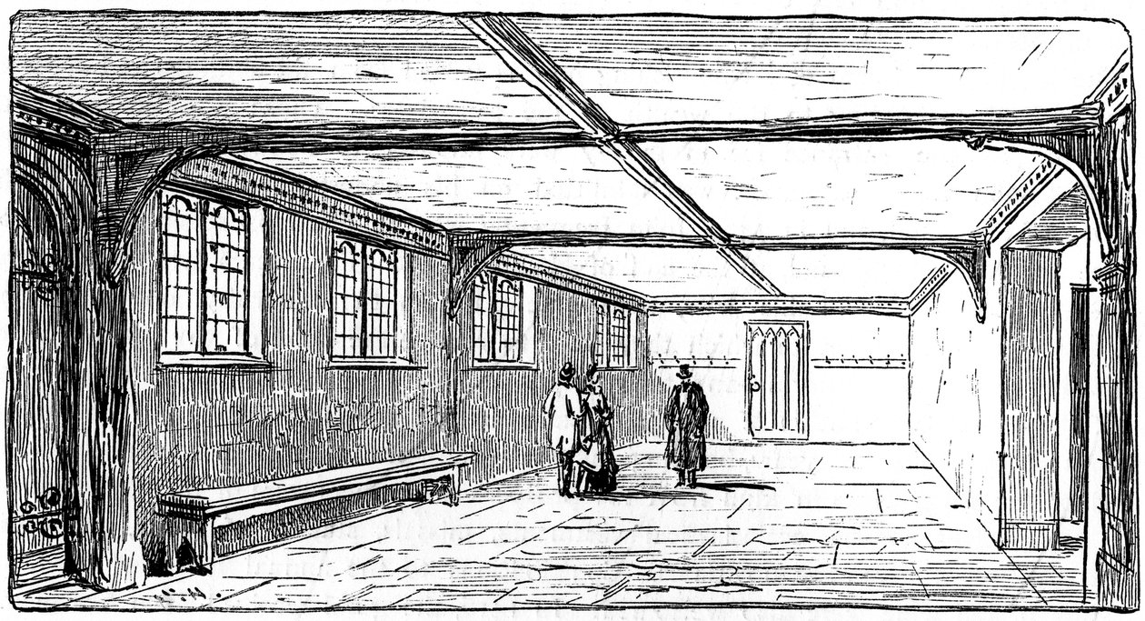 Het Guildhall, Stratford-upon-Avon, Warwickshire door Edward Hull