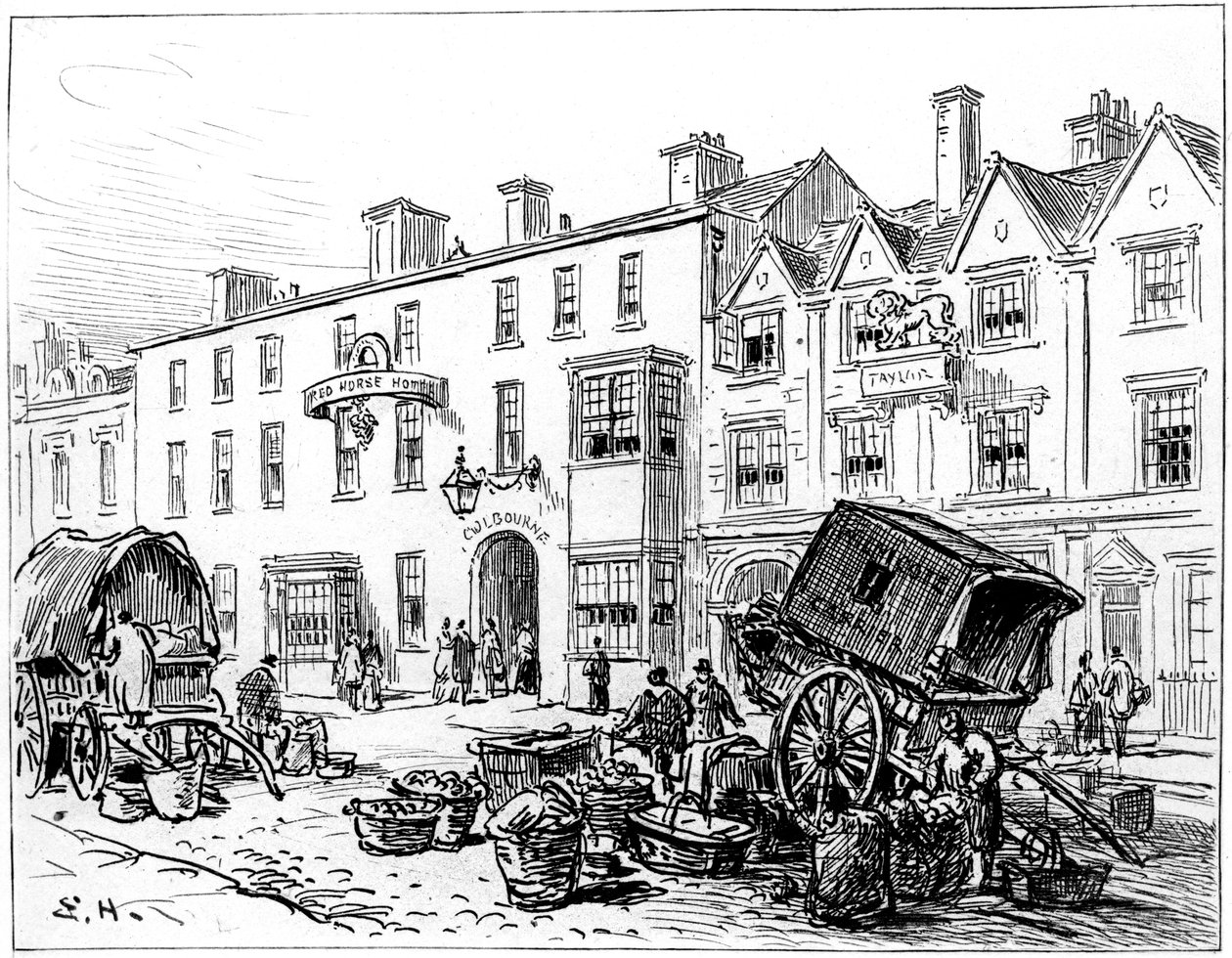 Het Rode Huis Hotel, Stratford-upon-Avon, Warwickshire, 1885 door Edward Hull