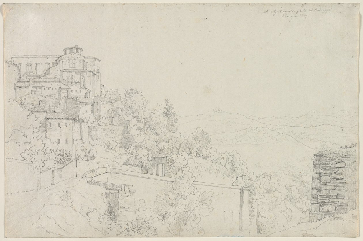 Sint Agostino uit Bulagajo, Perugia door Edward Jakob von Steinle