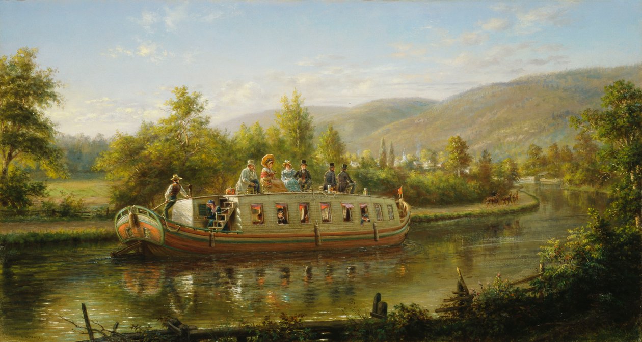Vroege dagen van snelvervoer door Edward Lamson Henry