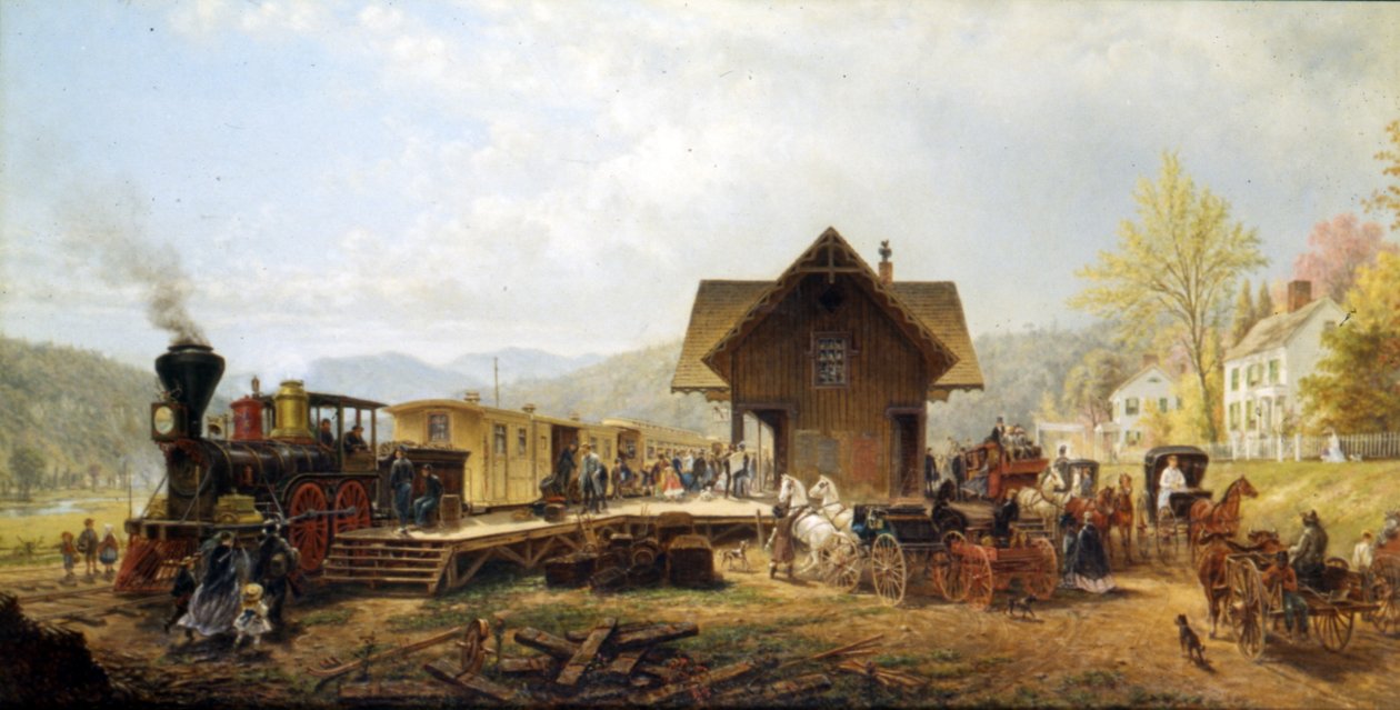 De 945 Trein door Edward Lamson Henry