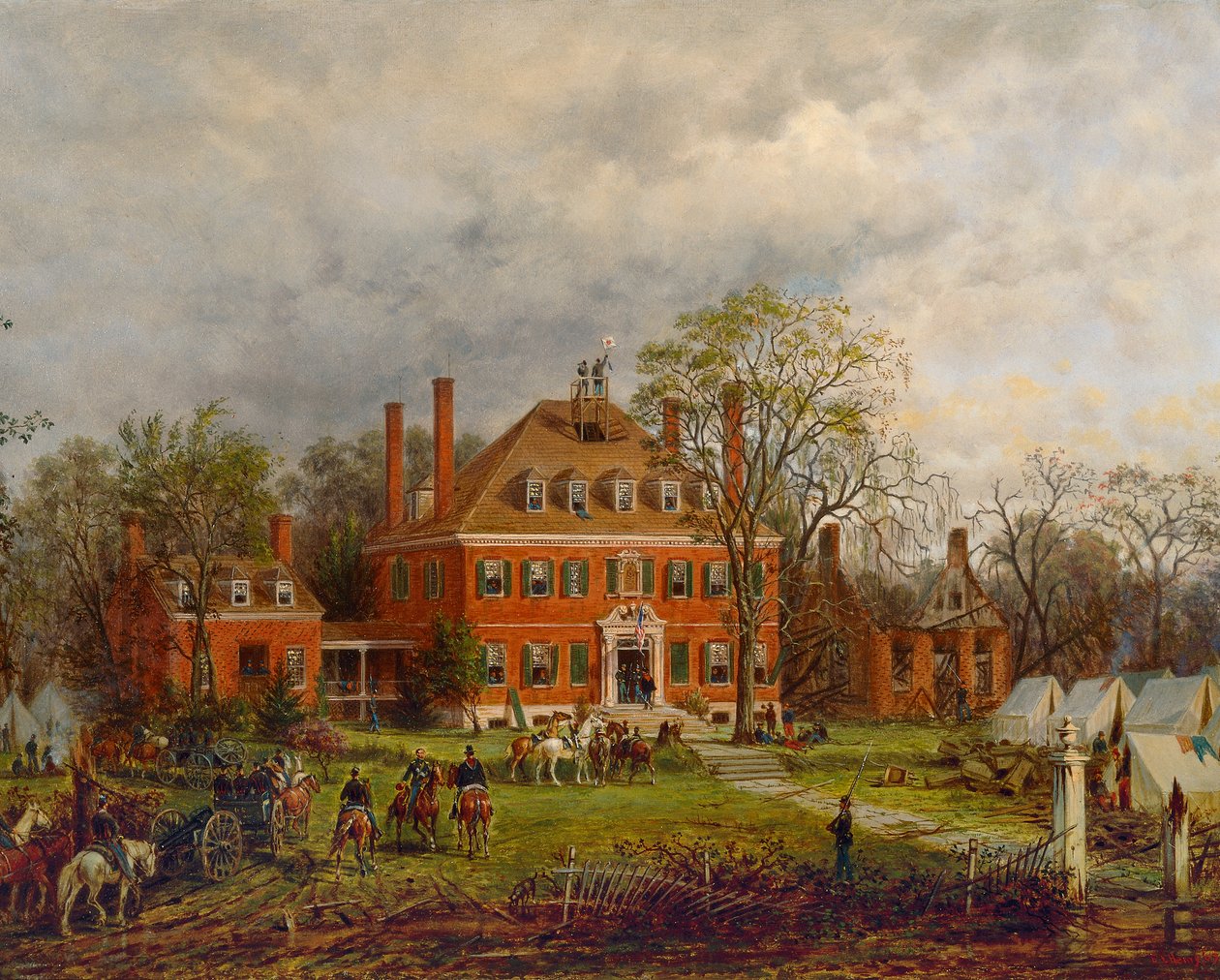 Het oude Westover-huis door Edward Lamson Henry