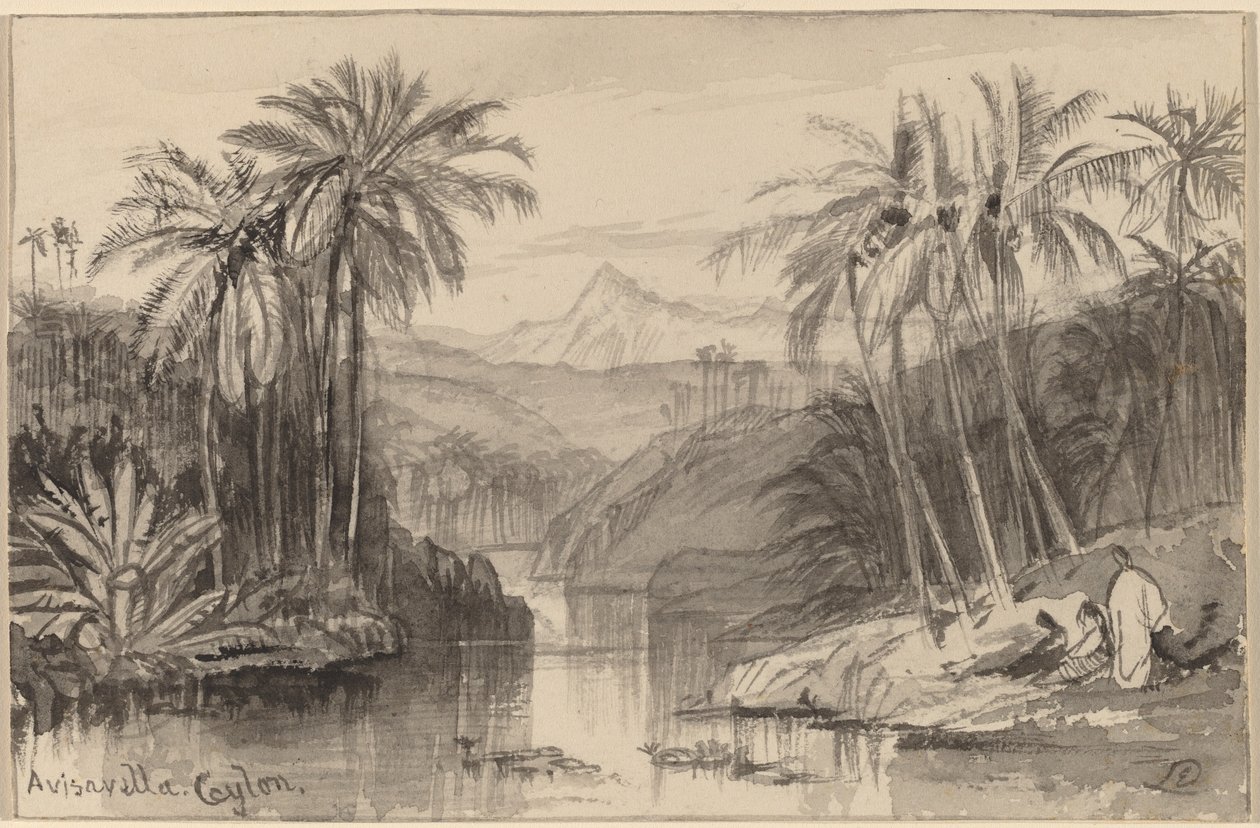 Avisavella, Ceylon door Edward Lear