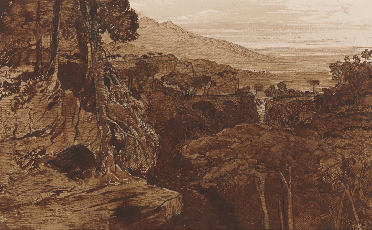Bavella, Corsica, ca. 1868 door Edward Lear