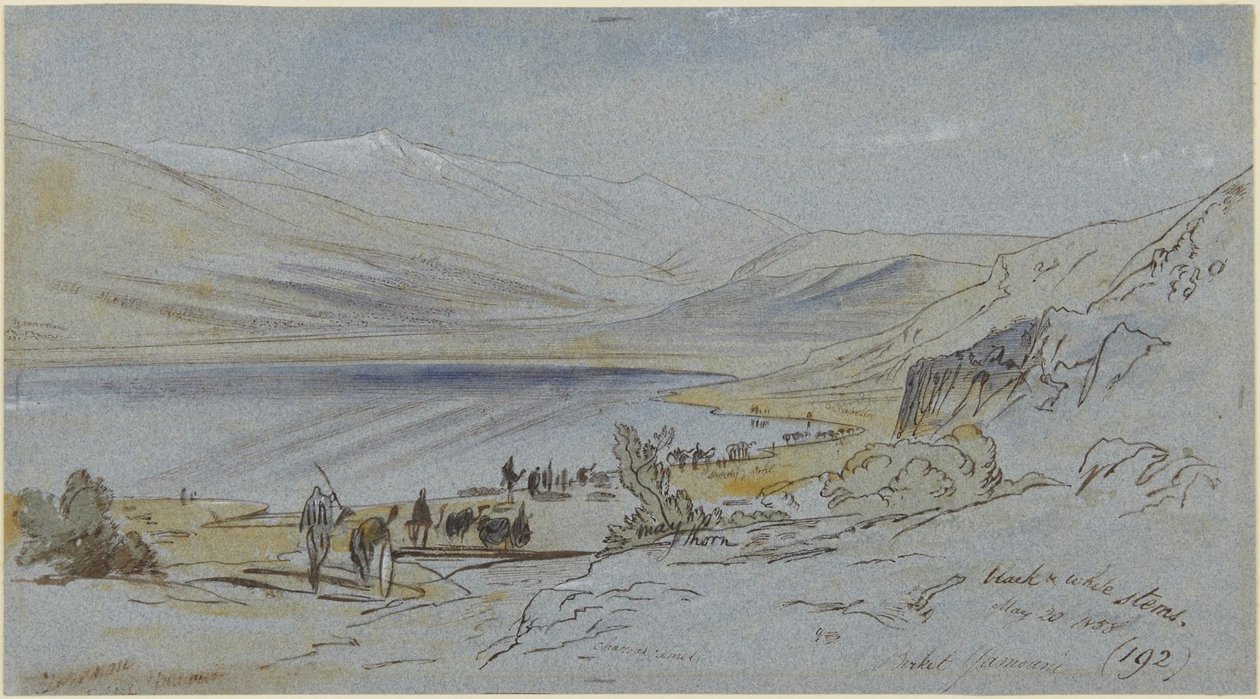 Birket el Yamouni door Edward Lear